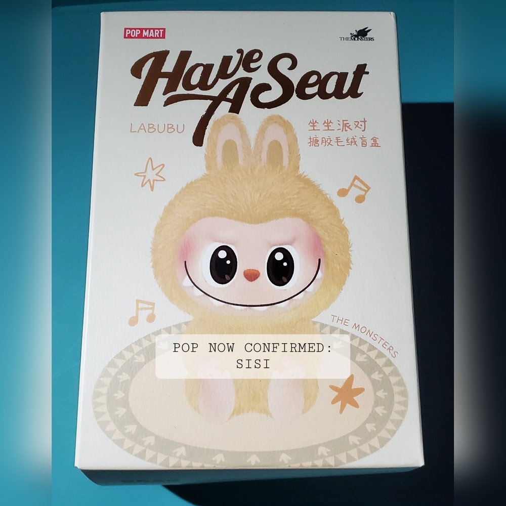SEALED LABUBU SISI HAVE A SEAT - 100% AUTHENTIC POP MART POP NOW THE MONSTERS